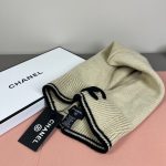 Chanel Knit Hooded Balaclava with CC Logo & Neck Warmer Detail - Image 15