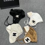 Chanel Faux Fur Trapper Hat with Warm Faux Fur Lining & CC Logo – Unisex - Image 2