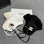 Chanel Faux Fur Trapper Hat with Warm Faux Fur Lining & CC Logo – Unisex - Image 3