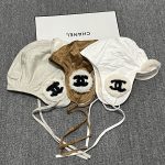 Chanel Faux Fur Trapper Hat with Warm Faux Fur Lining & CC Logo – Unisex - Image 4