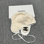Chanel Faux Fur Trapper Hat with Warm Faux Fur Lining & CC Logo – Unisex - Image 7