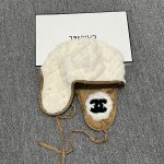 Chanel Faux Fur Trapper Hat with Warm Faux Fur Lining & CC Logo – Unisex - Image 9