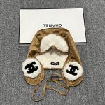 Chanel Faux Fur Trapper Hat with Warm Faux Fur Lining & CC Logo – Unisex - Image 10