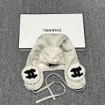 Chanel Faux Fur Trapper Hat with Warm Faux Fur Lining & CC Logo – Unisex - Image 14
