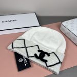 Chanel Argyle Pattern CC Logo Knit Beanie – Unisex - Image 2