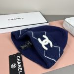 Chanel Argyle Pattern CC Logo Knit Beanie – Unisex - Image 6