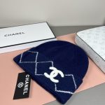 Chanel Argyle Pattern CC Logo Knit Beanie – Unisex - Image 7