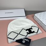 Chanel Argyle Pattern CC Logo Knit Beanie – Unisex - Image 4