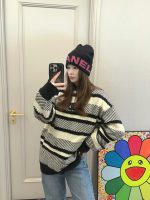 Chanel Black Knit Beanie with Bold Colorblock Letter Jacquard – Unisex - Image 21