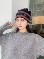 Gucci Wool-Cashmere Blend Double-Layer Knit Beanie with GG Jacquard & Web Stripe Detail - Image 10