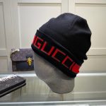 Gucci Wool-Cashmere Blend Double-Layer Knit Beanie with Bold Logo Jacquard Band – Unisex - Image 2