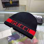 Gucci Wool-Cashmere Blend Double-Layer Knit Beanie with Bold Logo Jacquard Band – Unisex - Image 3