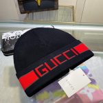 Gucci Wool-Cashmere Blend Double-Layer Knit Beanie with Bold Logo Jacquard Band – Unisex - Image 4