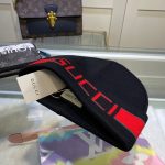 Gucci Wool-Cashmere Blend Double-Layer Knit Beanie with Bold Logo Jacquard Band – Unisex - Image 5