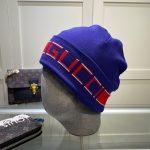 Gucci Wool-Cashmere Blend Double-Layer Knit Beanie with Bold Logo Jacquard Band – Unisex - Image 6