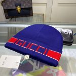 Gucci Wool-Cashmere Blend Double-Layer Knit Beanie with Bold Logo Jacquard Band – Unisex - Image 8