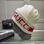 Gucci Wool-Cashmere Blend Double-Layer Knit Beanie with Bold Logo Jacquard Band – Unisex - Image 11