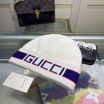 Gucci Wool-Cashmere Blend Double-Layer Knit Beanie with Bold Logo Jacquard Band – Unisex - Image 15