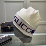 Gucci Wool-Cashmere Blend Double-Layer Knit Beanie with Bold Logo Jacquard Band – Unisex - Image 16