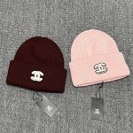 Chanel Classic CC Embroidery Knit Beanie – Soft, Comfortable & Cozy – Unisex - Image 2