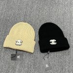 Chanel Classic CC Embroidery Knit Beanie – Soft, Comfortable & Cozy – Unisex - Image 3