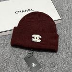 Chanel Classic CC Embroidery Knit Beanie – Soft, Comfortable & Cozy – Unisex - Image 4