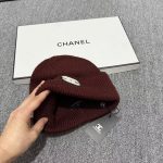 Chanel Classic CC Embroidery Knit Beanie – Soft, Comfortable & Cozy – Unisex - Image 5