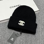 Chanel Classic CC Embroidery Knit Beanie – Soft, Comfortable & Cozy – Unisex - Image 6