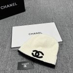 Chanel Colorblock Fleece-Lined Knit Beanie – Warm, Stylish & Premium – Unisex - Image 4
