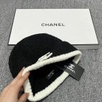 Chanel Colorblock Fleece-Lined Knit Beanie – Warm, Stylish & Premium – Unisex - Image 8