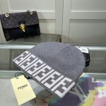 Fendi Classic FF Monogram Knit Beanie – Tightly Woven, Thick & Warm - Image 4