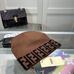 Fendi Classic FF Monogram Knit Beanie – Tightly Woven, Thick & Warm - Image 15