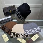 Fendi Classic FF Monogram Knit Beanie – Tightly Woven, Thick & Warm