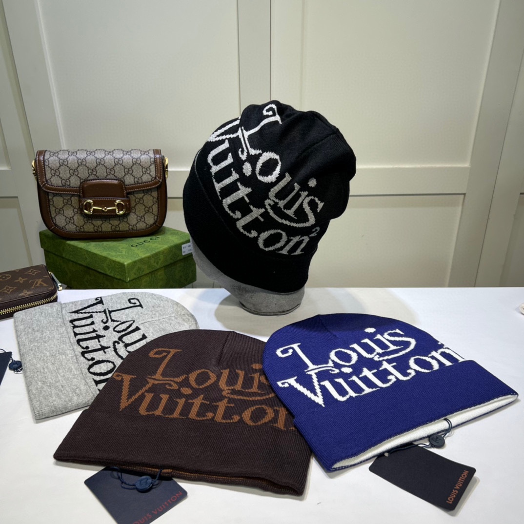 wsxc1790077220597_8 Louis Vuitton Signature Script Cashmere Knit Beanie - Image 1