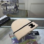 Chanel Classic CC Logo Knit Beanie with Distinctive Contrast Piping - Image 13