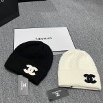 Chanel Classic CC logo Beanie with Textured Waffle Knit - Image 3
