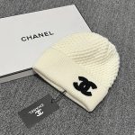Chanel Classic CC logo Beanie with Textured Waffle Knit - Image 6