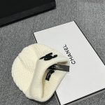 Chanel Classic CC logo Beanie with Textured Waffle Knit - Image 8