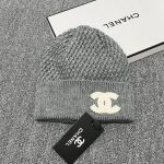 Chanel Classic CC logo Beanie with Textured Waffle Knit - Image 9
