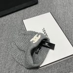 Chanel Classic CC logo Beanie with Textured Waffle Knit - Image 11