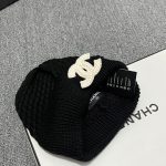 Chanel Classic CC logo Beanie with Textured Waffle Knit - Image 14