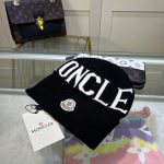 Moncler Large Logo Knit Beanie Hat - 70% Wool 30% Rabbit Hair Blend Warm Winter Cap - Image 4