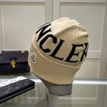 Moncler Large Logo Knit Beanie Hat - 70% Wool 30% Rabbit Hair Blend Warm Winter Cap - Image 8