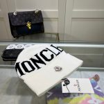 Moncler Large Logo Knit Beanie Hat - 70% Wool 30% Rabbit Hair Blend Warm Winter Cap - Image 10