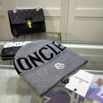 Moncler Large Logo Knit Beanie Hat - 70% Wool 30% Rabbit Hair Blend Warm Winter Cap - Image 12