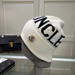 Moncler Large Logo Knit Beanie Hat - 70% Wool 30% Rabbit Hair Blend Warm Winter Cap - Image 16
