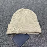 LV Headline Ribbed Beaniem Knit, Classic Monogram Embroidered Cuff, Unisex Winter Warm Hat - Image 5