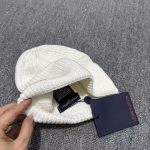 LV Headline Ribbed Beaniem Knit, Classic Monogram Embroidered Cuff, Unisex Winter Warm Hat - Image 8