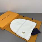 Louis Vuitton Classic Knit Beanie, Warm Winter Cuff Hat with Metal LV Logo, Unisex Luxury Streetwear (Multiple Colors) - Image 9