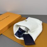 Louis Vuitton Classic Knit Beanie, Warm Winter Cuff Hat with Metal LV Logo, Unisex Luxury Streetwear (Multiple Colors) - Image 11